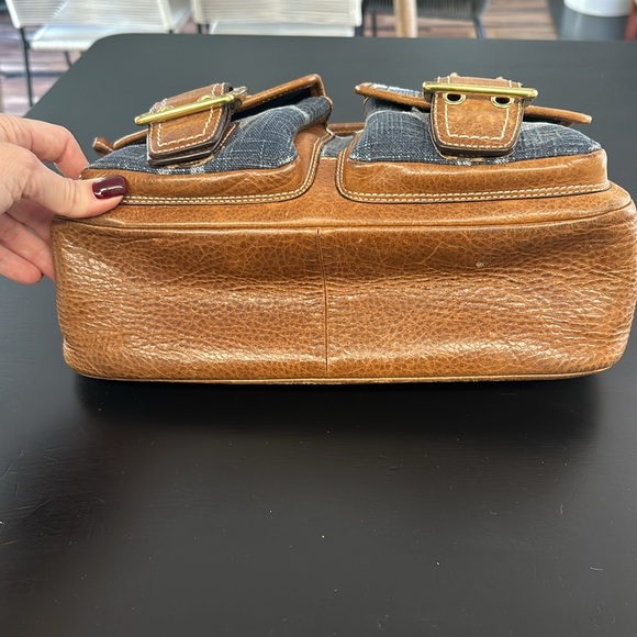 Vintage Coach Denim and Leather Bagette - Picture 5 of 15